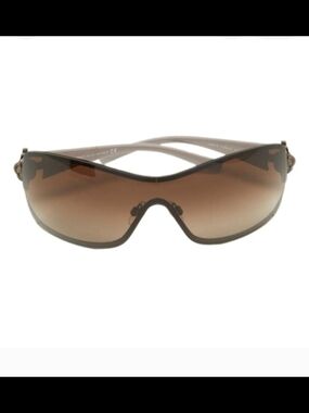 Chanel Camellia Cc  Shield Sunglasses Wth Floral Accents Swarovski Crystals Y2k